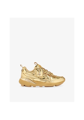 Womens Kurt Geiger London Kurt Runner Leather and Mesh Trainers