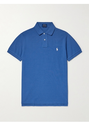 Polo Ralph Lauren - Logo-Embroidered Cotton-Piqué Polo Shirt - Men - Blue - XS