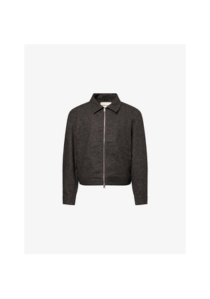 Mens The Couture Club Tailored Herringbone Woven Jacket