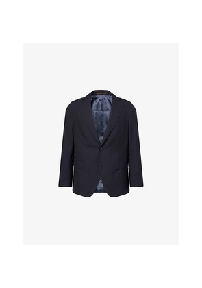 Mens Oscar Jacobson Fogerty Single-Breasted Wool-Blend Blazer
