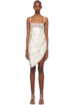JACQUEMUS Off-White Les Sculptures 'La Saudade brodée' Minidress