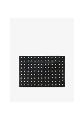 Womens Allsaints Bettina Embellished Leather Clutch Bag
