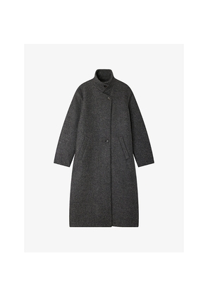 Womens Soeur Germain High-Neck Wool-Blend Coat