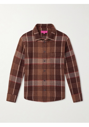 The Elder Statesman - Checked Cashmere Shirt - Men - Brown - S