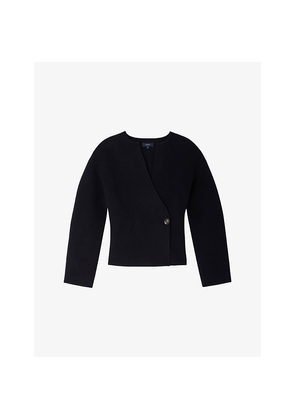 Womens Soeur Dream V-Neck Wool-Blend Jacket