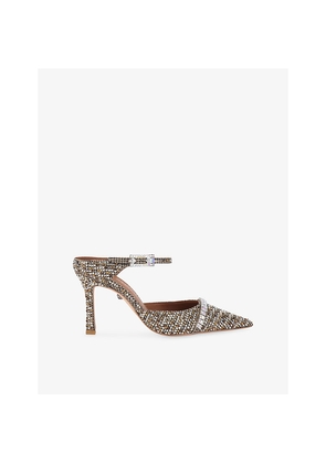 Womens Kurt Geiger London Strass Woven Heeled Mules