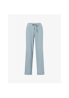 Womens Eberjey Cozy Time Wide-Leg Stretch-Woven Trousers