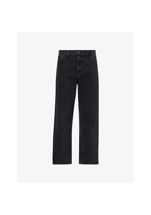 Mens Carhartt WIP Single Knee Straight-Leg Denim Trousers