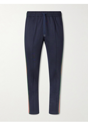 Gucci - Straight-Leg Striped Jersey Sweatpants - Men - Blue - S