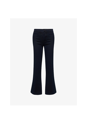 Womens Paige Leenah Wide-Leg Stretch-Denim Blend Jeans