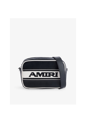 Mens Amiri Logo Leather Camera Bag