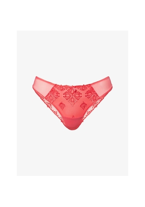 Womens Chantelle Champs Elysees Tanga Lace Briefs