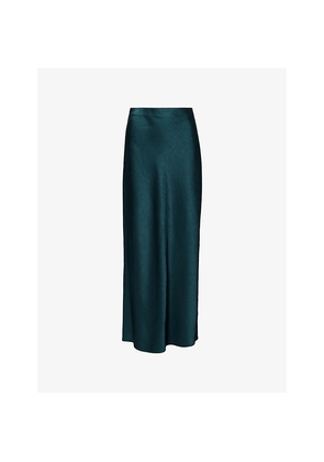 Womens Vince Fluid Satin Column Maxi Skirt