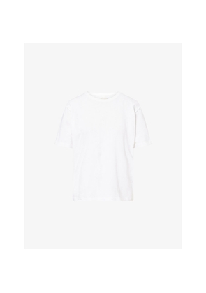Womens Khaite Mae Short-Sleeves Cotton-Jersey T-Shirt