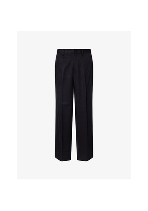 Mens Emporio Armani Tailored Cashmere and Wool-Blend Trousers