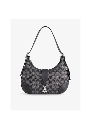 Womens Coach Hamptons Crystal Jacquard Hobo Bag