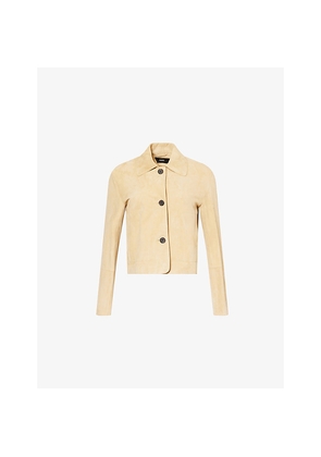 Womens Arma Emy Regular-Fit Suede Jacket