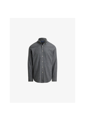 Mens Polo Ralph Lauren Logo-Embroidered Custom-Fit Plaid Shirt