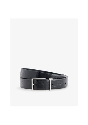 Mens Tom Ford Croc-Effect Leather Belt