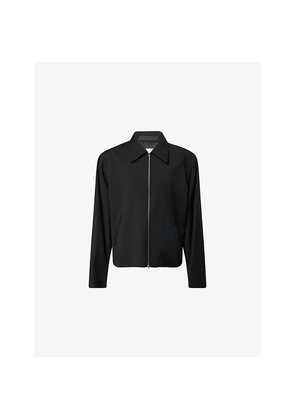Mens Our Legacy Collared Zip-Up Wool Jacket