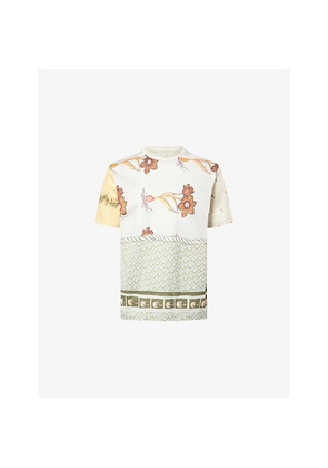 Mens Paul Smith Multi-Print Crewneck Cotton-Jersey T-Shirt
