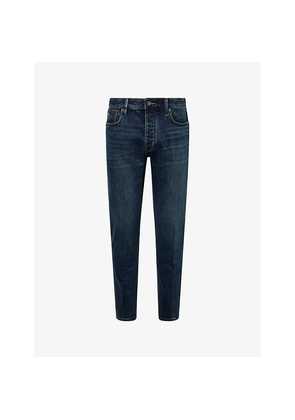 Mens Emporio Armani Slim-Fit Straight-Leg Denim Jeans