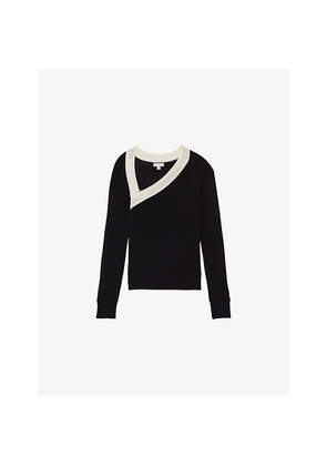Womens Reiss Aubrey Bead-Embellished Knitted Jumper