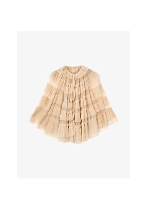 Womens Allsaints Aude Ruffle Woven Cape