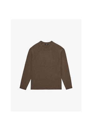 Mens Reiss Foulton Crewneck Wool and Cashmere-Blend Jumper