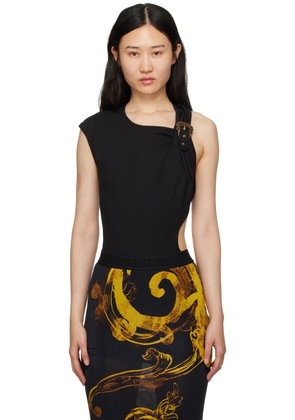 Versace Jeans Couture Black Buckle Bodysuit