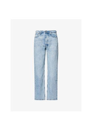 Womens Djerf Avenue Relaxed Straight-Leg Denim Jeans