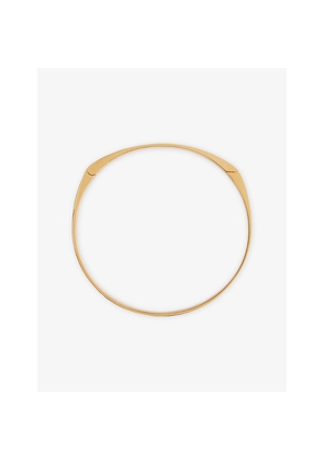 Womens Toteme Signature Yellow-Gold and Palladium Plated Brass Collar Necklace