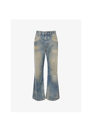 Mens Acne Studios Goldmine Wide-Leg Denim Jeans