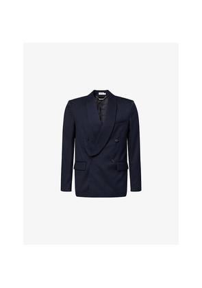 Mens Simkhai Coleman Shawl-Lapels Stretch-Woven Blazer