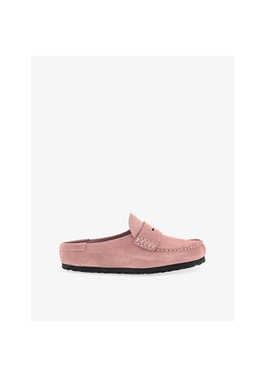 Womens Birkenstock Naples Wrapped Suede Clogs