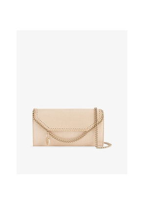 Womens Stella Mccartney Falabella Wallet-On-Chain Faux-Leather Crossbody Bag