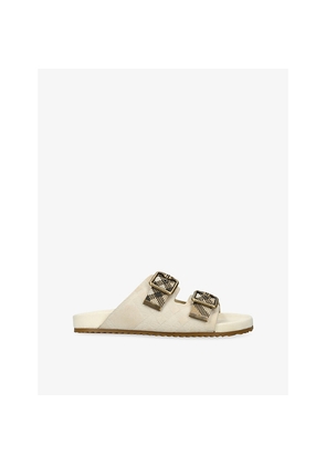 Womens Burberry Urchin Suede Sandals