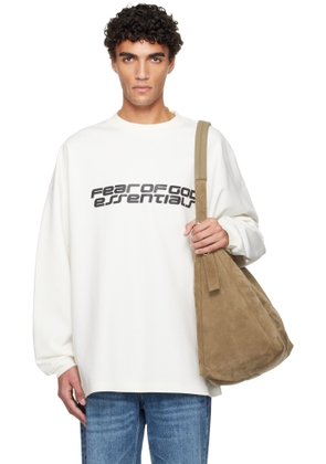 Fear of God ESSENTIALS Off-White Holiday Ponte 90s Long Sleeve T-shirt