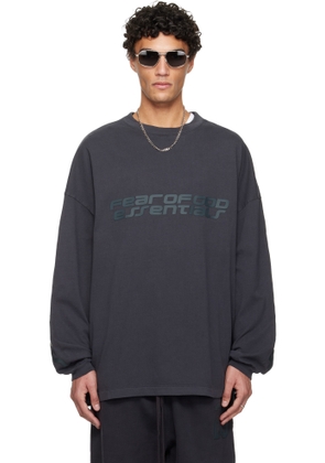 Fear of God ESSENTIALS Gray Holiday 90s Long Sleeve T-shirt