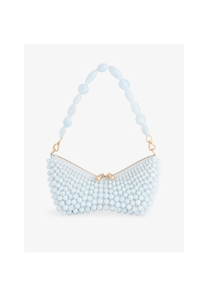 Womens Cult Gaia Mercier Beaded Leather Mini Shoulder Bag