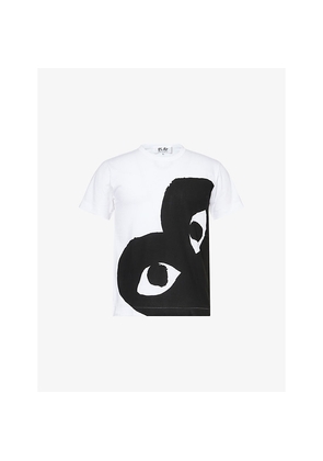 Mens Comme Des Garcons Play Heart-Print Cotton-Jersey T-Shirt