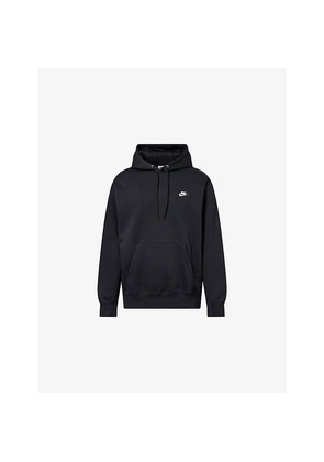 Mens Nike Core Club Brand-Embroidery Cotton-Blend Hoodie