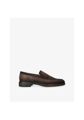 Santoni Easy Suede Loafers