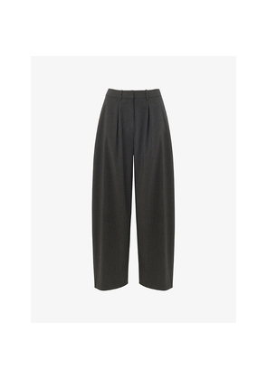 Womens Whistles Barrel-Leg Mid-Rise Woven Trousers