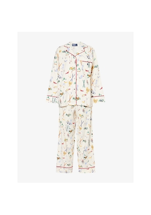Womens Polo Ralph Lauren Madison Graphic Cotton Pyjama Set