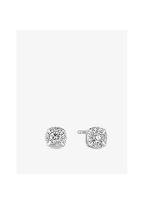 Womens Sif Jakobs Rome 14ct White Gold and 0.17ct Lab Grown Diamond Stud Earrings