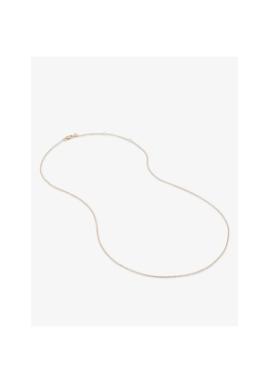 Womens Monica Vinader Super Fine 14ct Yellow-Gold Chain Necklace