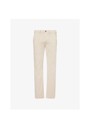 Mens 7 For All Mankind Slimmy Tapered-Leg Stretch-Cotton Chinos