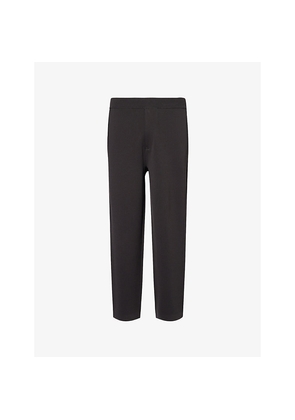 Mens Emporio Armani Icon Knitted Stretch-Woven Trousers