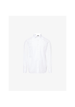 Mens Tom Ford Classic Pleated Cotton Evening Shirt